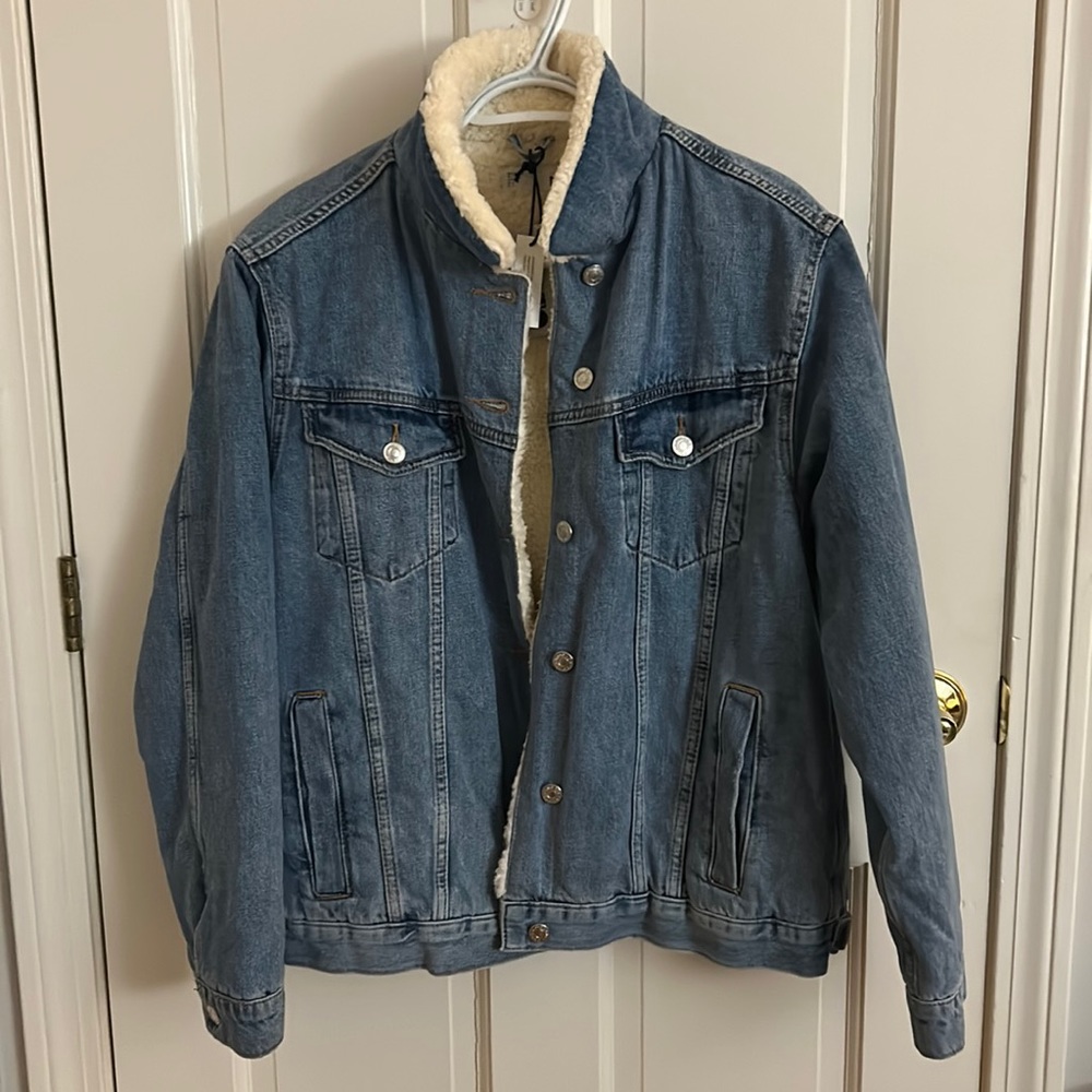 Women’s size 10 Shearling Jean Jacket
